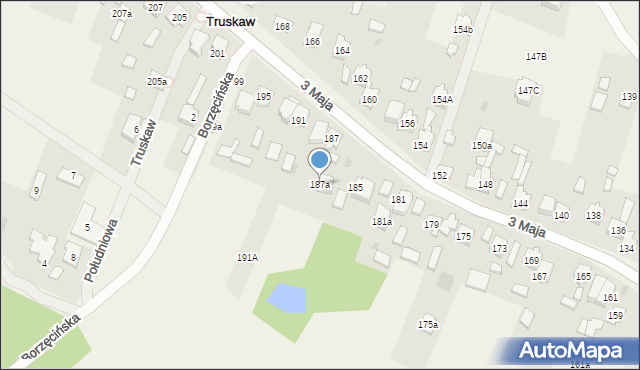 Truskaw, 3 Maja, 187a, mapa Truskaw