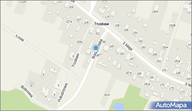 Truskaw, 3 Maja, 199a, mapa Truskaw