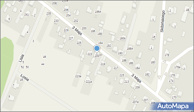 Truskaw, 3 Maja, 221, mapa Truskaw