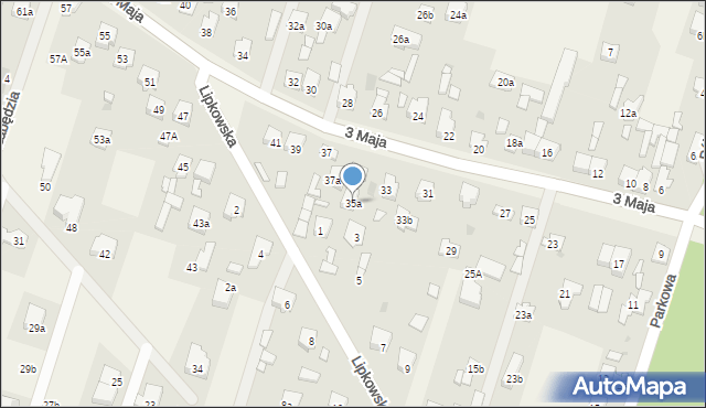 Truskaw, 3 Maja, 35a, mapa Truskaw