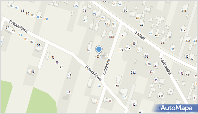 Truskaw, 3 Maja, 63A, mapa Truskaw