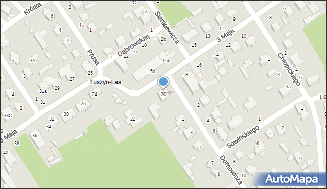 Tuszyn, 3 Maja, 20, mapa Tuszyn