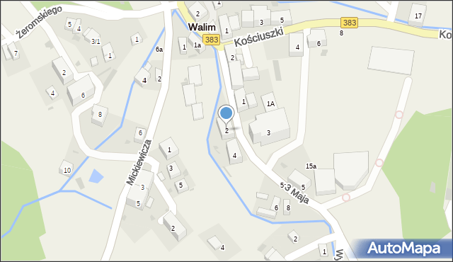 Walim, 3 Maja, 2, mapa Walim