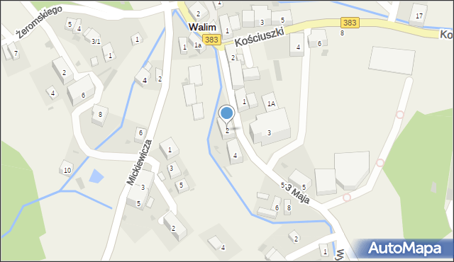 Walim, 3 Maja, 2, mapa Walim