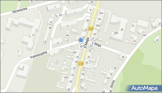 Wejherowo, 3 Maja, 14, mapa Wejherowo