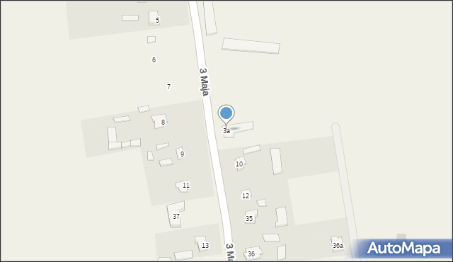 Werbkowice, 3 Maja, 3a, mapa Werbkowice