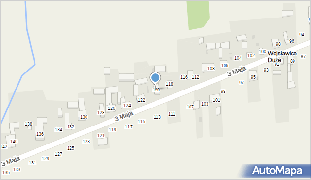 Wojsławice, 3 Maja, 120, mapa Wojsławice