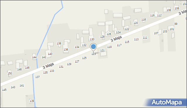 Wojsławice, 3 Maja, 123, mapa Wojsławice