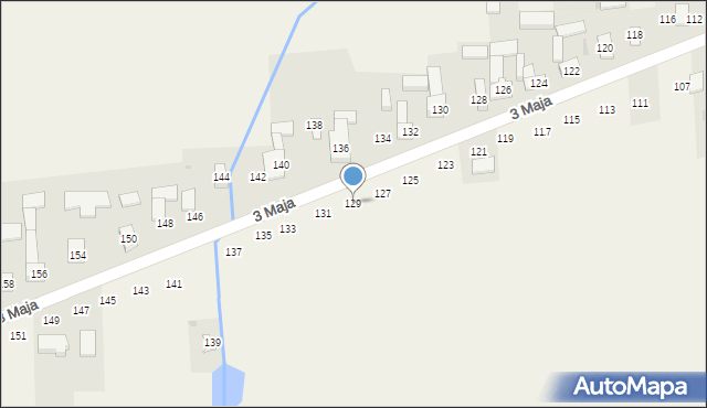 Wojsławice, 3 Maja, 129, mapa Wojsławice