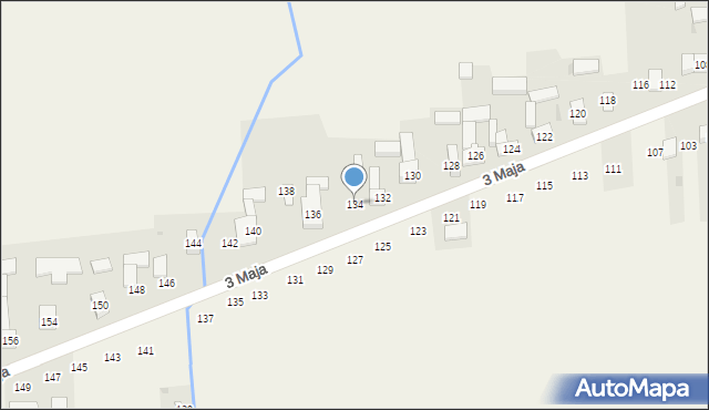 Wojsławice, 3 Maja, 134, mapa Wojsławice