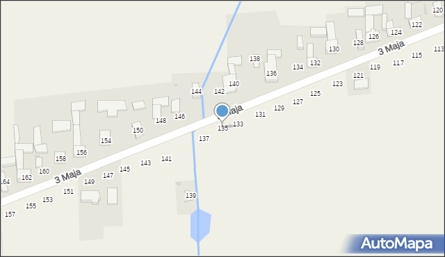 Wojsławice, 3 Maja, 135, mapa Wojsławice