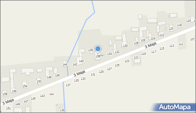 Wojsławice, 3 Maja, 136, mapa Wojsławice