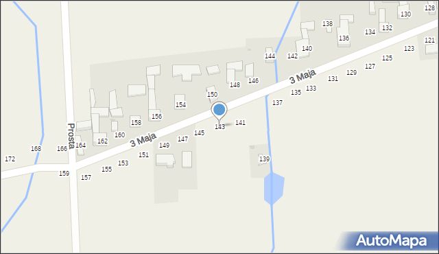 Wojsławice, 3 Maja, 143, mapa Wojsławice