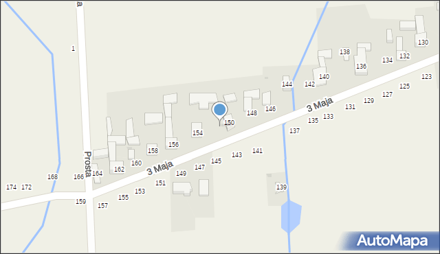 Wojsławice, 3 Maja, 152, mapa Wojsławice