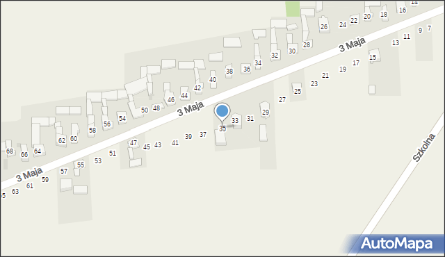 Wojsławice, 3 Maja, 35, mapa Wojsławice