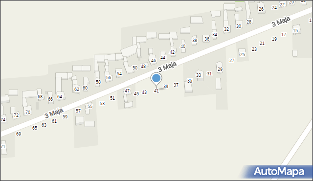 Wojsławice, 3 Maja, 41, mapa Wojsławice