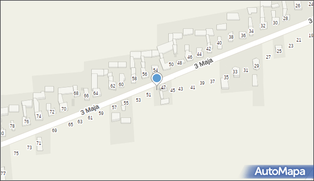 Wojsławice, 3 Maja, 49, mapa Wojsławice