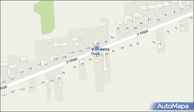 Wojsławice, 3 Maja, 91, mapa Wojsławice