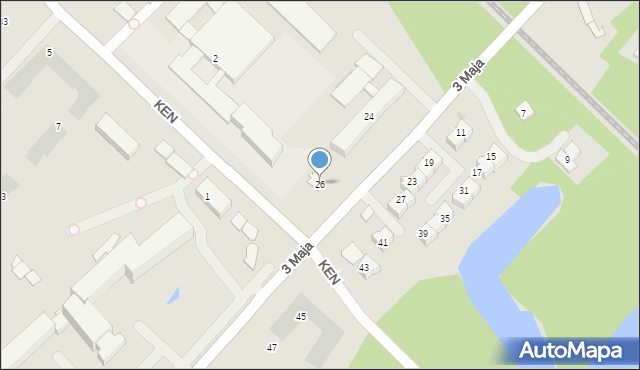 Wyszków, 3 Maja, 26, mapa Wyszków