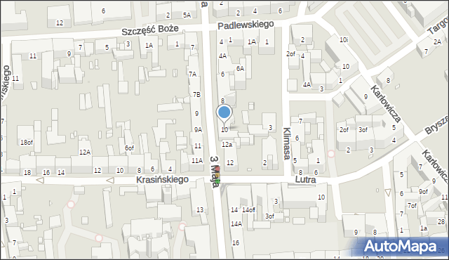 Zabrze, 3 Maja, 10, mapa Zabrza