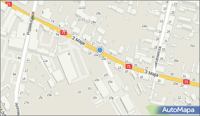 Zgierz, 3 Maja, 12a, mapa Zgierz