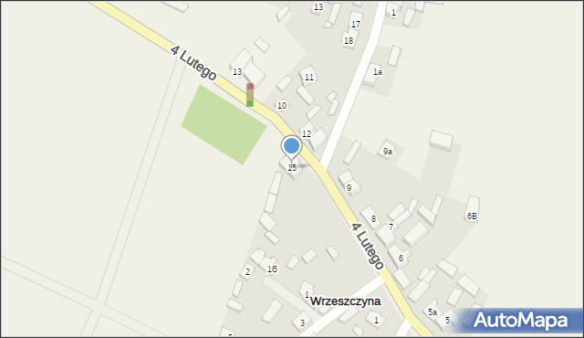 Wrzeszczyna, 4 Lutego, 15, mapa Wrzeszczyna