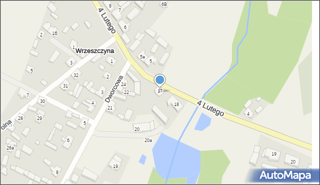 Wrzeszczyna, 4 Lutego, 18a, mapa Wrzeszczyna