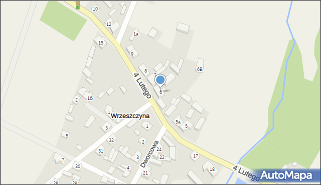 Wrzeszczyna, 4 Lutego, 6, mapa Wrzeszczyna