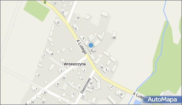 Wrzeszczyna, 4 Lutego, 6a, mapa Wrzeszczyna