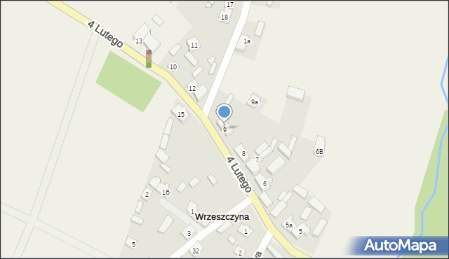 Wrzeszczyna, 4 Lutego, 9, mapa Wrzeszczyna