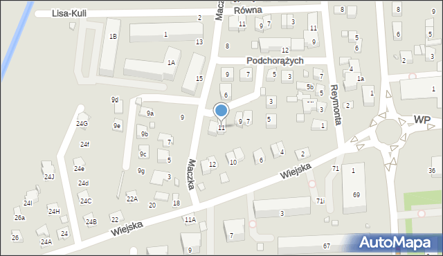 Zamość, 4 Pułku Piechoty Liniowej - Czwartaków, 11, mapa Zamościa