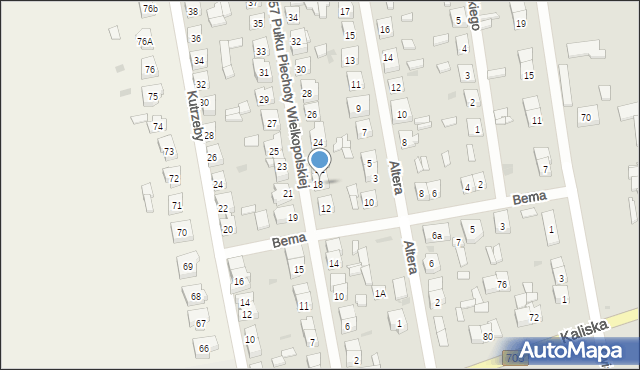 Łęczyca, 57 Pułku Piechoty Wielkopolskiej, 20, mapa Łęczyca