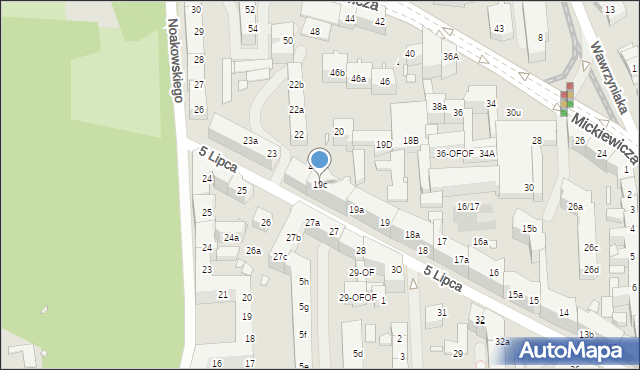 Szczecin, 5 Lipca, 19c, mapa Szczecina