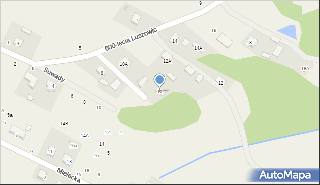 Luszowice, 600-lecia Luszowic, 10, mapa Luszowice