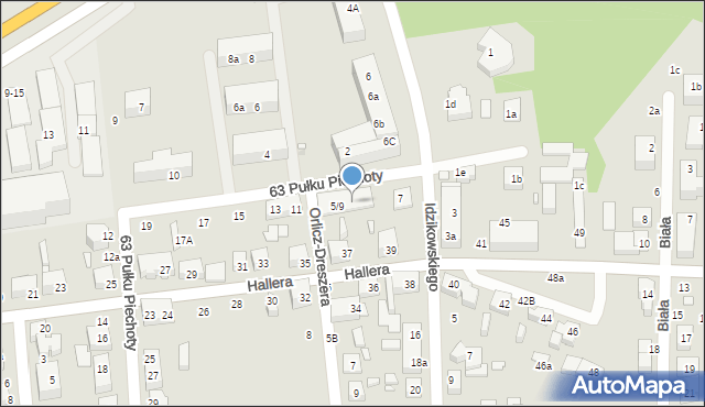 Toruń, 63 Pułku Piechoty, 9, mapa Torunia