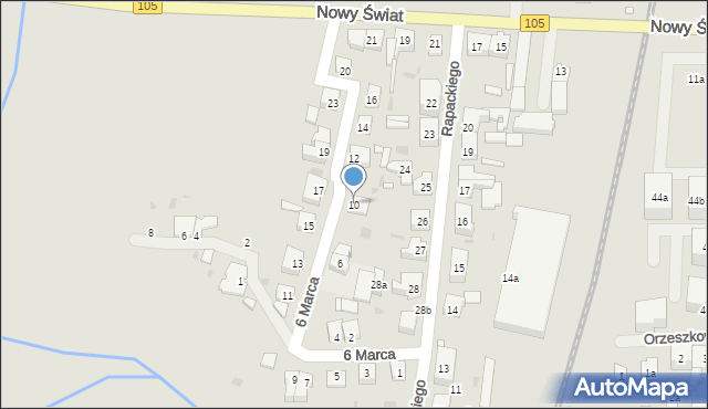 Gryfice, 6 Marca, 10, mapa Gryfice