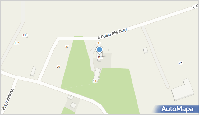 Kępa Kiełpińska, 6 Pułku Piechoty, 13a, mapa Kępa Kiełpińska