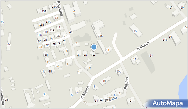 Mielno, 6 Marca, 11, mapa Mielno