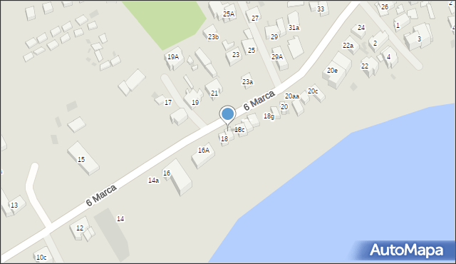 Mielno, 6 Marca, 18b, mapa Mielno