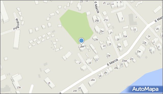 Mielno, 6 Marca, 19A, mapa Mielno