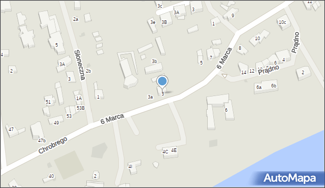 Mielno, 6 Marca, 3, mapa Mielno