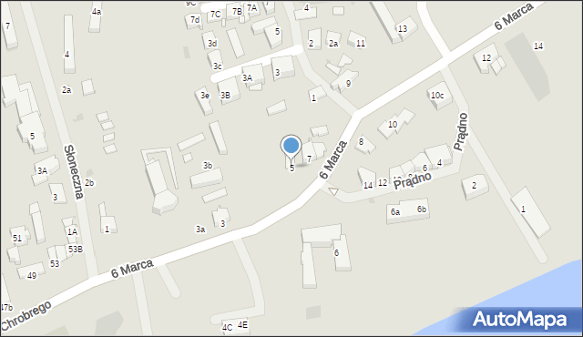 Mielno, 6 Marca, 5, mapa Mielno