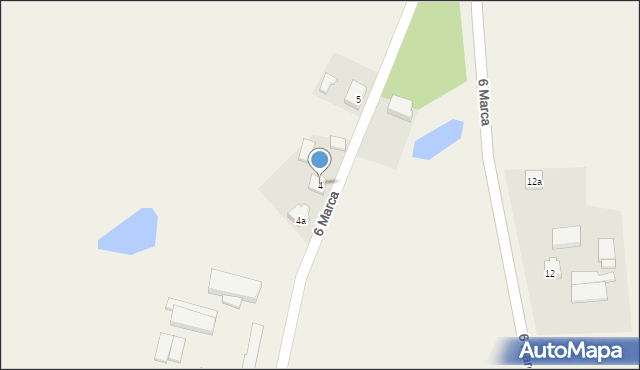 Stara Kiszewa, 6 Marca, 4, mapa Stara Kiszewa