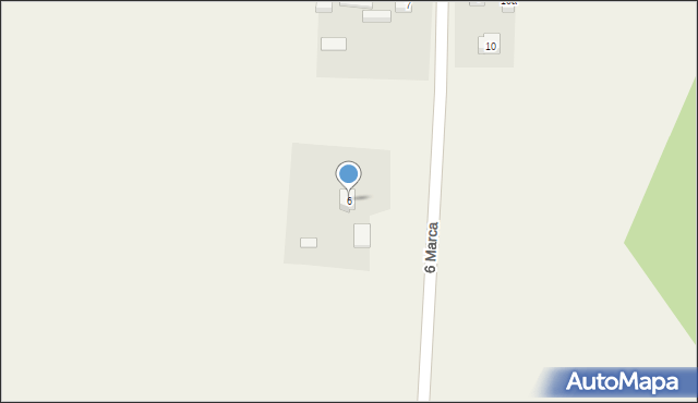 Stara Kiszewa, 6 Marca, 6, mapa Stara Kiszewa