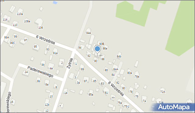 Starachowice, 6 Września, 90A, mapa Starachowic