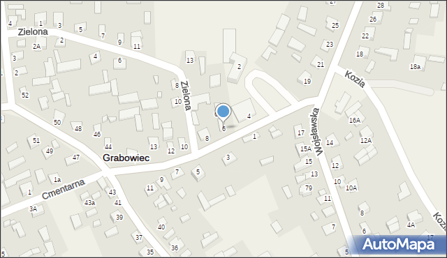 Grabowiec, 700-lecia, 6, mapa Grabowiec