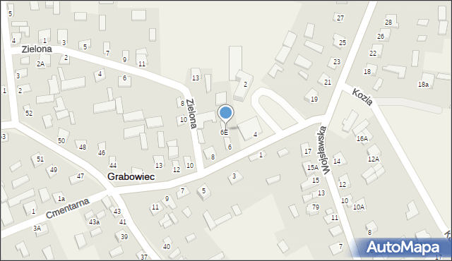 Grabowiec, 700-lecia, 6a, mapa Grabowiec
