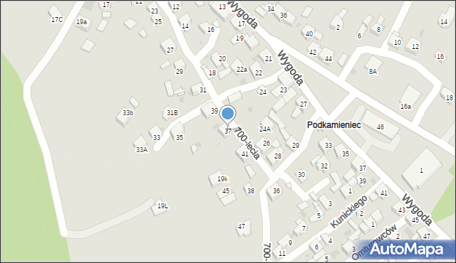 Jaworzno, 700-lecia, 37, mapa Jaworzno