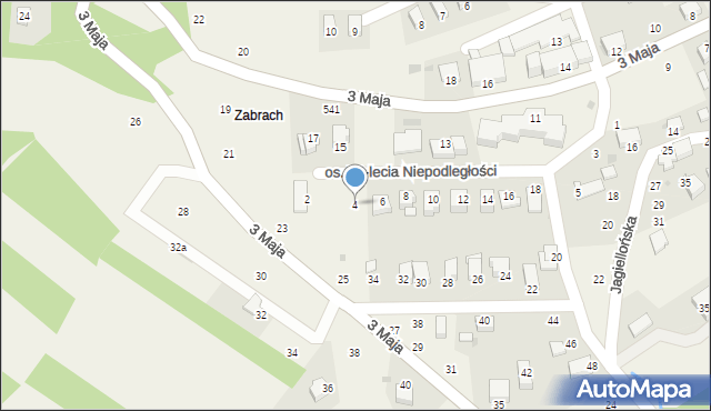 Lanckorona, 70-lecia Niepodległości Polski, 4, mapa Lanckorona