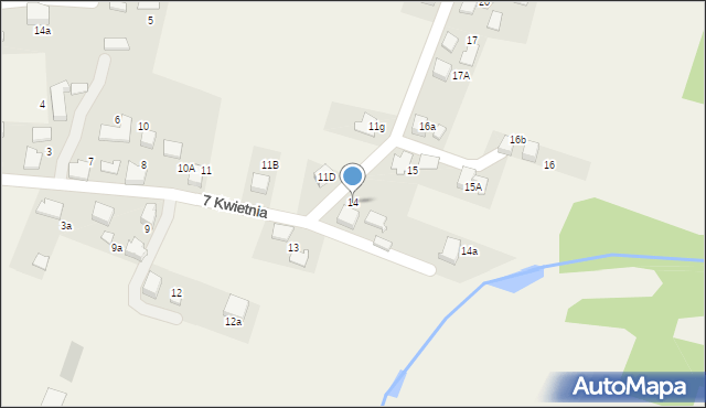 Gorzyce, 7 Kwietnia, 14, mapa Gorzyce